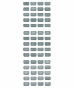 Blue Sea 8217 Grey Small Format Label Kit - 60 Labels