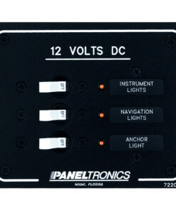 Paneltronics Standard DC 3 Position Breaker Panel w/LEDs