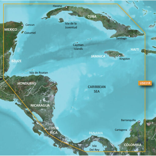 Garmin BlueChart® g2 HD - HXUS031R - Southwest Caribbean - microSD™/SD™