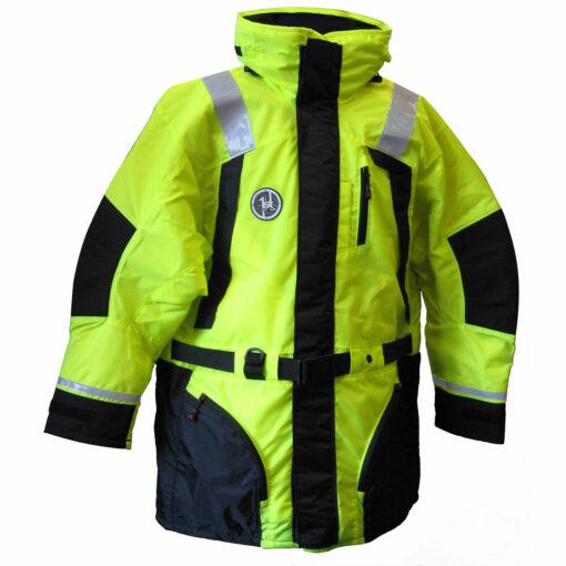 First Watch Hi-Vis Flotation Coat - Hi-Vis Yellow/Black - Small