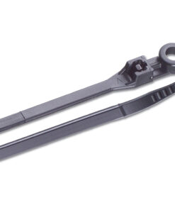 Ancor 8" UV Black Mounting Cable Zip Ties - 25 Pack
