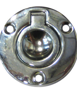 Perko Round Flush Ring Pull - 2" - Chrome Plated Zinc
