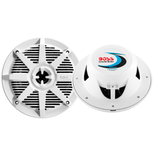 Boss Audio MR62W 6.5" 2-Way 200W Marine Speaker - White - Pair