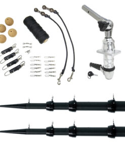 Tigress XD Top Mount System - 18' Carbon Fiber Black/Black Ultimate Rigging Kit