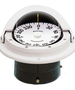 Ritchie F-82W Voyager Compass - Flush Mount - White