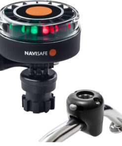 Navisafe Navilight 2NM Tricolor w/Navimount Base & Rail Mount - Black