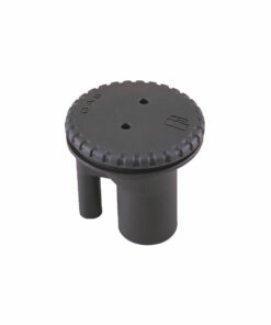 Perko 0543 Vented Fill f/1-1/2" Hose - Straight Neck - Gas - Black