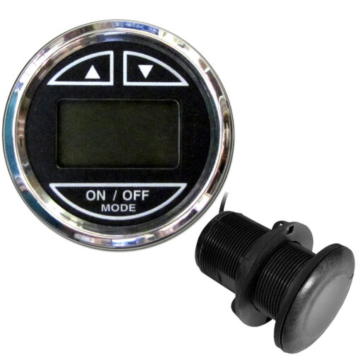 Faria 2" Depth Sounder w/Thru-Hull Transducer - Chesapeake Black - Stainless Steel Bezel