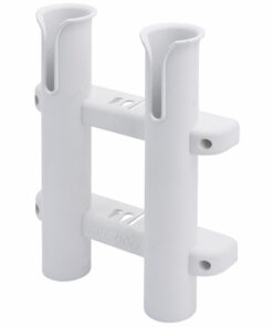 Sea-Dog Two Pole Side Mount Rod Storage Rack - White