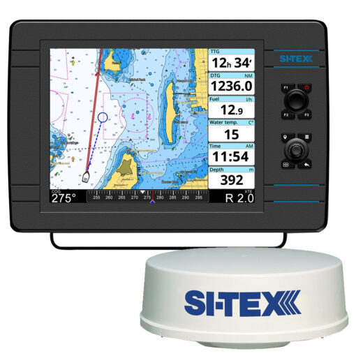 SI-TEX NavPro 1200F w/MDS-12 WiFi 24" Hi-Res Digital Radome Radar w/10M Cable