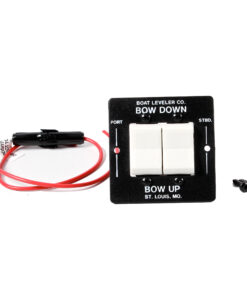 Boat Leveler Waterproof Trim Tab Switch - Black/White Buttons