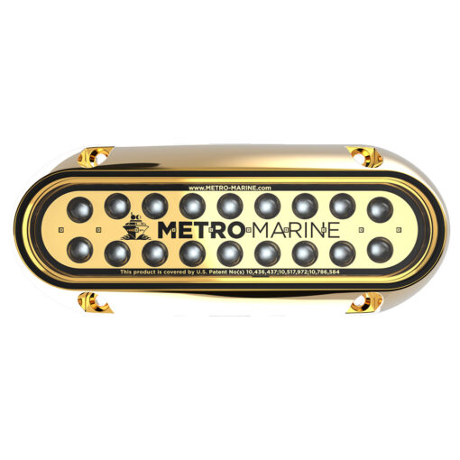 Metro Marine High-Output Elongated Underwater Light w/Intelligent Monochromatic LED's - Blue, 45° Beam