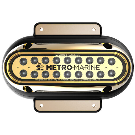 Metro Marine High-Output Elongated Surface Mount Light w/Intelligent Monochromatic LED's - Blue, 45° Beam