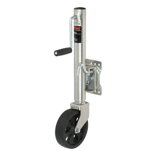 CURT Marine Jack w/8” Wheel - 1,500 lbs - Adjust Vertically 10"