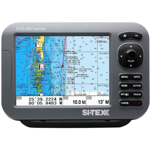 SI-TEX GPS Chart-Dual Frequency 600W Sonar System - 8” Color LCD w/Internal & External GPS Antenna & C-MAP 4D Card