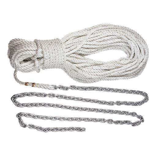 Lewmar Anchor Rode 15’ 5/16” G4 Chain w/300’ 1/2” Rope