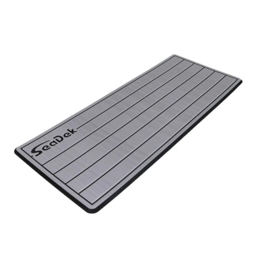 SeaDek 14” x 36" 20mm Dual Density Small Teak Helm Pad w/SeaDek Logo - Brushed Texture - Gray/Black (355.6mm x 914.4mm x 20mm)