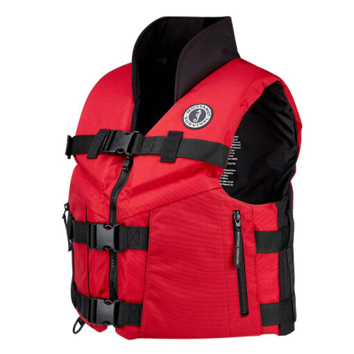 Mustang Accel 100 Foam Fishing Vest - Medium - Red-Black