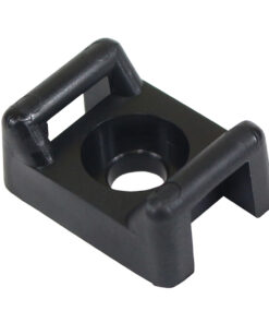 Pacer Screw Down Cable Tie Mount - #10 Screw Mount Method - Black - 100 Pack