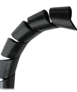 Pacer 1/2" Spiral Wrap - Black - 100' Roll