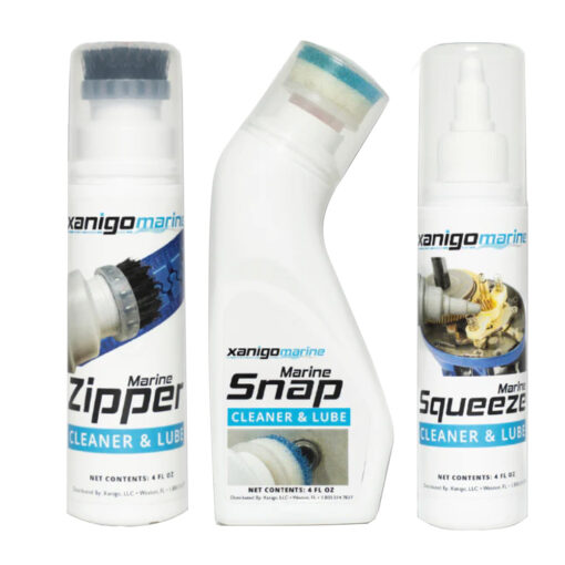 Xanigo Marine 3-Piece Marine Zipper & Snap Lube Set