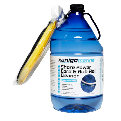 Xanigo Marine Shore Power Cord & Rub Rail Cleaner w/Glove - 1 Gallon