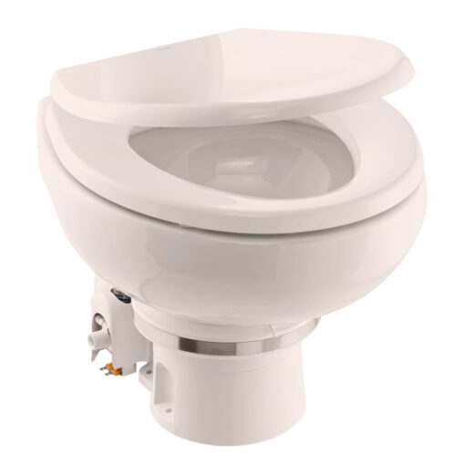 Dometic MasterFlush MF 7120 - Bone - Electric Macerating Toilet w/Orbit Base & Slow Close Seat - Freshwater - 12V