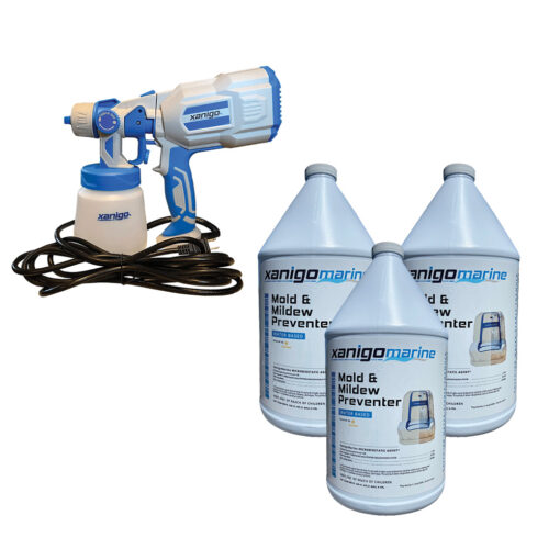 Xanigo Marine Mold & Mildew Preventer - (3) 1-Gallon w/FREE Defender Atomizer - Corded