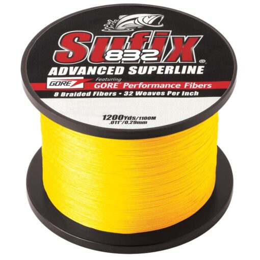 Sufix 832® Advanced Superline® Braid - 20lb - Hi-Vis Yellow - 1200 yds