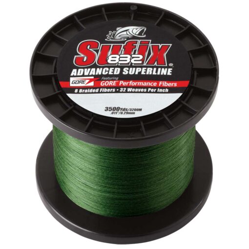 Sufix 832® Advanced Superline® Braid - 20lb - Low-Vis Green - 3500 yds