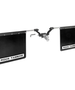 ROCK TAMERS 2.5" Hub Mudflap System - Matte Black/Stainless