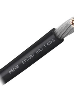 Pacer Black 1 AWG Battery Cable - Sold By The Foot