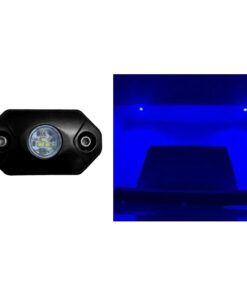 Black Oak Rock Accent Light - Blue - Black Housing