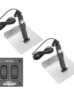 Lectrotab XKA Stainless Steel Trim Tab Kit w/Rocker Switch - 9 x 9