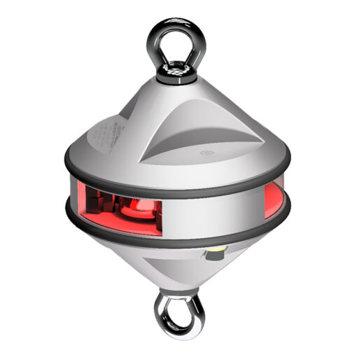 Lopolight Series 200-014 - Hoist Light - 2NM - Red - Silver Housing