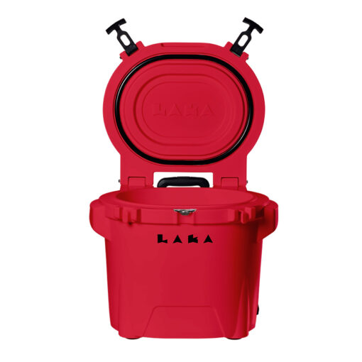 LAKA Coolers 30 Qt Cooler w/Telescoping Handle & Wheels - Red