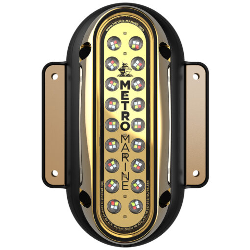 Metro Marine High-Output Vertical Surface Mount Light w/Intelligent Full Spectrum LED's - RGBW, 90° Beam