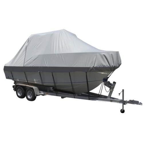 Carver Sun-DURA® Specialty Boat Cover f/20.5' Walk Around Cuddy & Center Console Boats - Grey