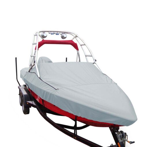 Carver Sun-DURA® Specialty Boat Cover f/20.5' V-Hull Runabouts w/Tower - Grey